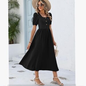 NWT Anrabess Black Maxi Dress - Large